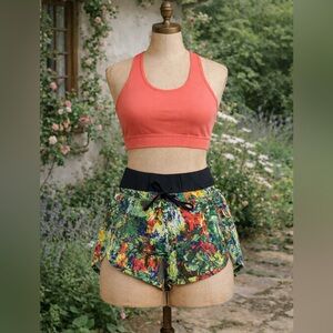 Athleta High Waisted, Abstract, Workout Shorts